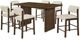 Coaster® Decker 7-Piece Cream/Dark Walnut Counter Dining Set-0