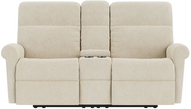 Flexsteel® Customizable Davis Manual Reclining Loveseat with Console-1