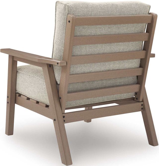 Signature Design by Ashley® Grover Beach 2-Piece Beige/Driftwood Plastic Outdoor Lounge Chair-4