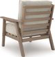 Signature Design by Ashley® Grover Beach 2-Piece Beige/Driftwood Plastic Outdoor Lounge Chair-4
