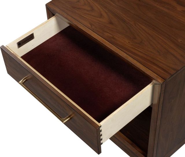 aspenhome® Jasper Modern Walnut 1-Drawer Nightstand-2