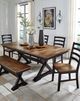 Signature Design by Ashley® Wildenauer Black/Brown Tall Swivel Bar Stool-5