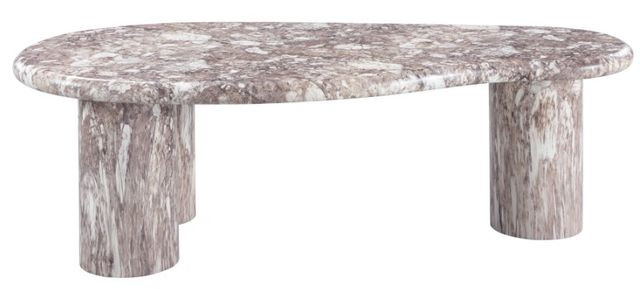 Meridian Furniture Sassari Brown Marble Coffee Table-1