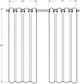 Monarch Specialties Inc. 2-Piece Grey 52" x 84" Room Darkening Curtain Panel Set-2