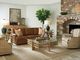 Tommy Bahama® Furniture Los Altos Calcutta Glass Top Cocktail Table with Brown Base-1