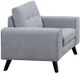 Mazin Furniture Evelyn Light Grey Upholstered Accent Chair-1