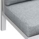 Intercon Nash 4-Piece Buff Aluminum/Fabric Outdoor Sectional Set-3