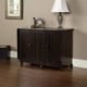 Sauder® Select Cinnamon Cherry Easy Rolling Sewing and Craft Table/Cart-3
