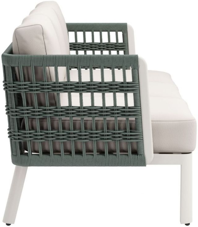 Zuo® Modern Bridgehampton White Aluminum Outdoor Sofa-2