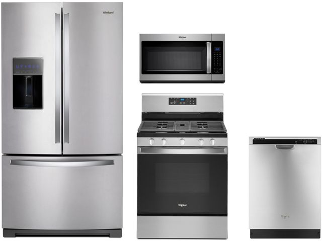 Whirlpool® 4 Piece Stainless Steel Kitchen Package-0