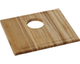 Elkay® Hardwood Light Brown 18.5" x 16.88" x 1" Cutting Board-0