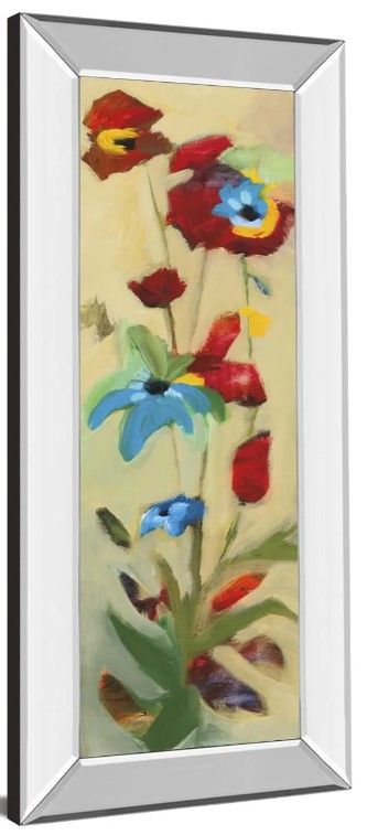 Classy Art Wildflower Il by Jennifer Zybala Mirror Framed Wall Art-1