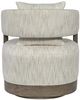 Hooker® Furniture CC Calloway Peak Daphne Parchment-Mink Swivel Chair-3