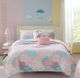 Olliix by Urban Habitat Kids Cloud Pink Twin Cotton Reversible Coverlet Set-5