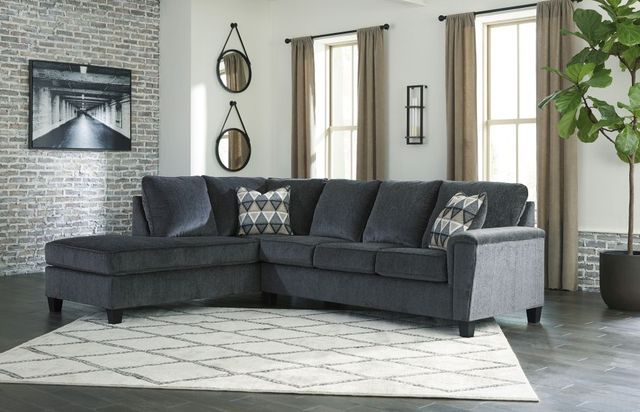Signature Design by Ashley® Abinger 2-Piece Smoke Left-Arm Facing Sectional and Chaise-2