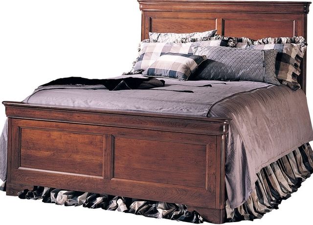 Durham Furniture Chateau Fontaine Candlelight Cherry King Panel Bed