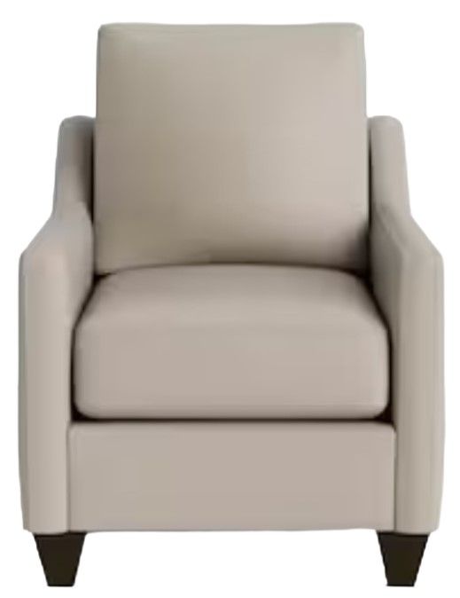 Bassett® Furniture Customizable Benchmade Premier Leather Slope Arm Accent Chair-1