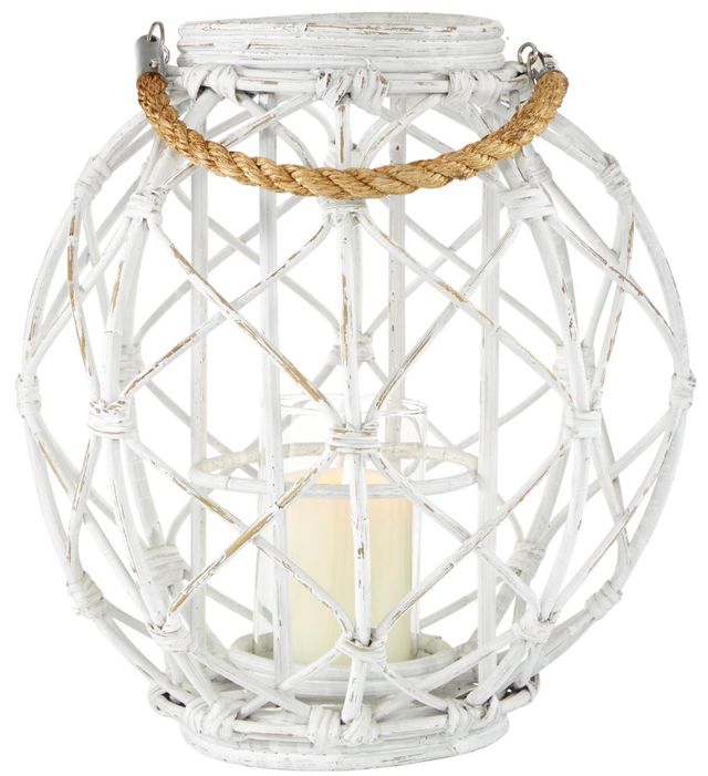 Deco Marche White Candle Lantern-1