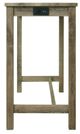 Elements International Oak Lawn 4-Piece Beige/Natural Bar Table Set-3