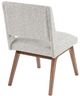 Olliix by INK+IVY Light Grey Set of 2 Boomerang Dining Chairs-4