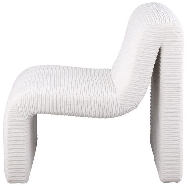 Coaster® Drayton Ivory Upholstered Curved Accent Chair-2