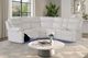 Global Furniture USA U6026 3-Piece Blanche White Manual Right-Arm Facing Sectional-1