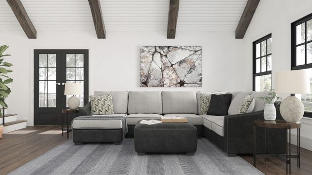 Signature Design by Ashley® Bilgray Pewter Oversized Accent Ottoman-4