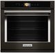 KitchenAid® 30" Black Stainless Steel with PrintShield™ Finish Smart Electric Built In Single Oven-0