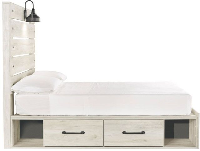 Signature Design by Ashley® Cambeck Whitewash Youth Twin 4-Drawer Storage Panel Bed-2