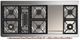 Ilve® Majestic III 60" Antique White Pro Style Dual Fuel Natural Gas Range with Solid Door and Copper Trim-3