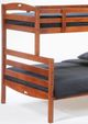 Night & Day Furniture™ Zest Sesame Cherry Twin/Full  Bunk Bed-1