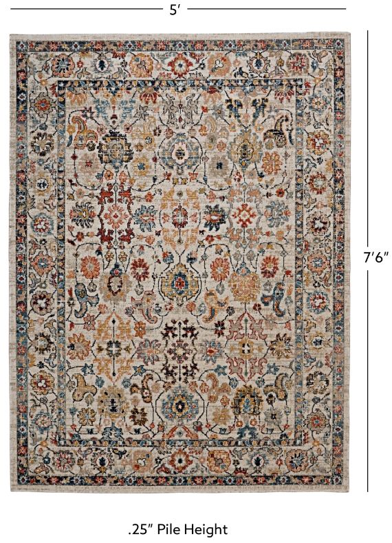 Linon Great Zero Laramie 5'x8' Area Rug-2