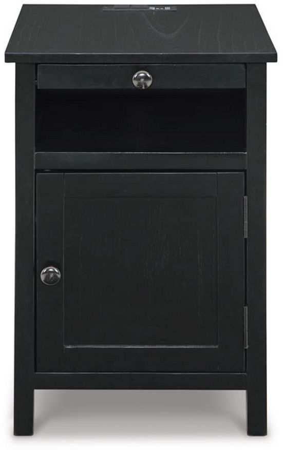 Signature Design by Ashley® Treytown Black End Table-2