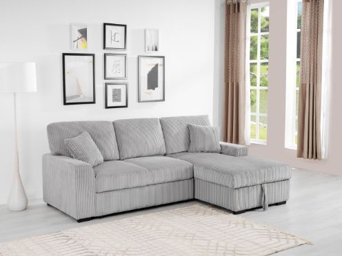 Milton Greens Stars 2-Piece Taupe Right Hand Facing Sectional with Pull-Out Bed-2