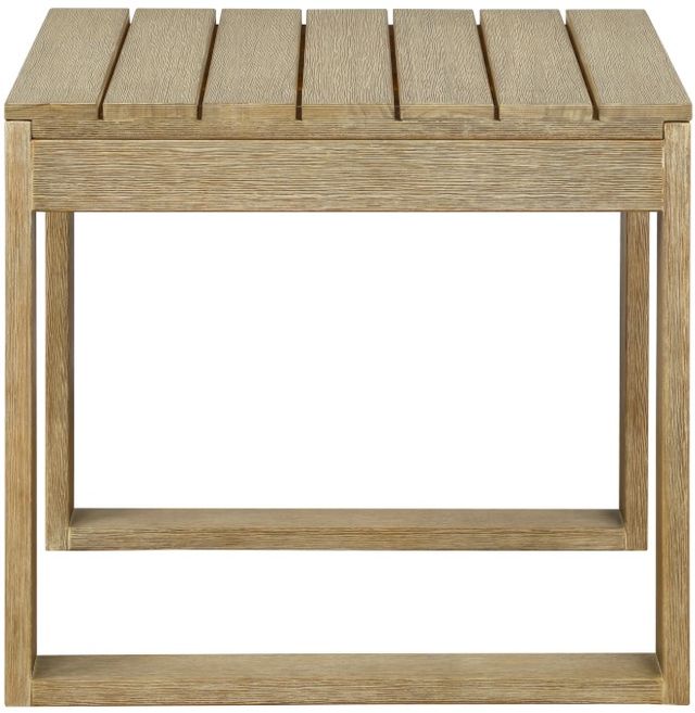 Linon Brinley Brown Eucalyptus Outdoor Side Table-3