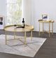 ACME Furniture Mithea Oak End Table with Gold Base-4
