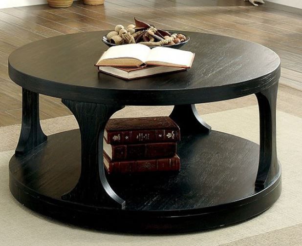 Furniture Of America® Carrie Antique Black Coffee Table-2