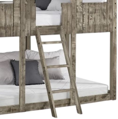 Donco Kids Tower Rustic Dirty White Youth Twin/ Twin Bunkbed-2