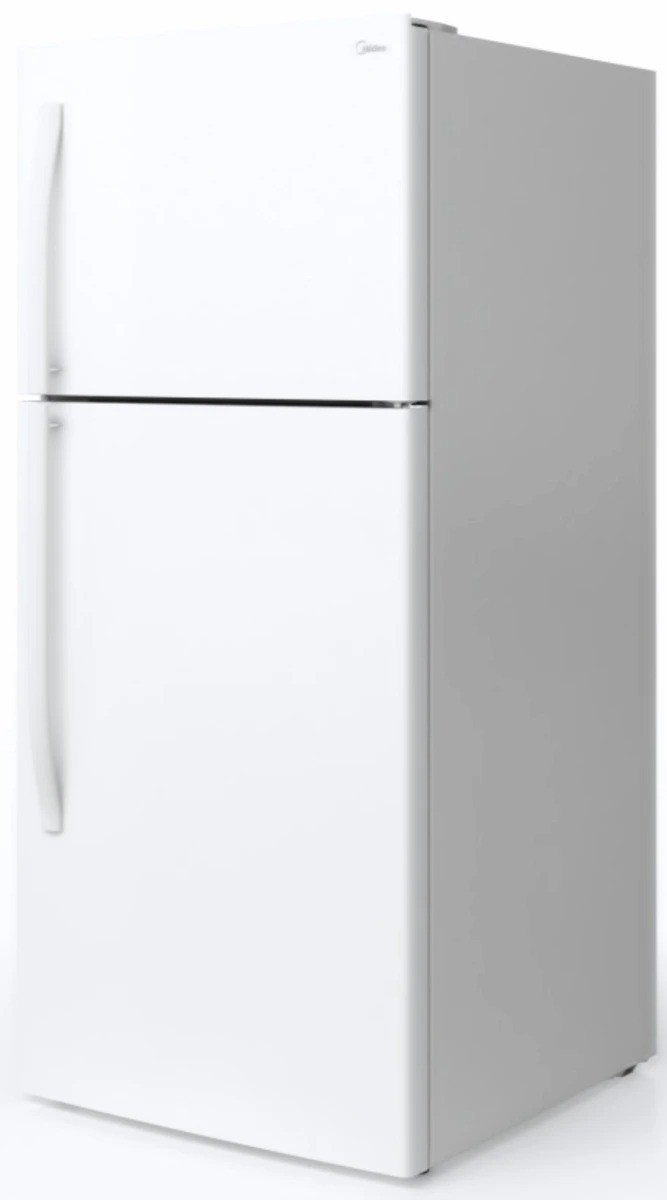 Midea® 18.0 Cu. Ft. White Top Freezer Refrigerator | John's