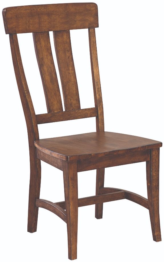 Intercon District Copper Splat Back Side Chair with Wood Seat-0