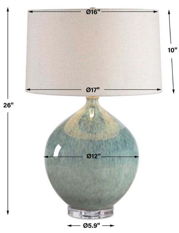 Uttermost® Callista Ocean Blue/Teal Table Lamp-2