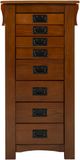 Powell® Anna Lee Mission Oak Jewelry Armoire-3