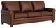 Bassett® Furniture Customizable Carolina Leather Roll Arm Queen Sleeper Sofa-0