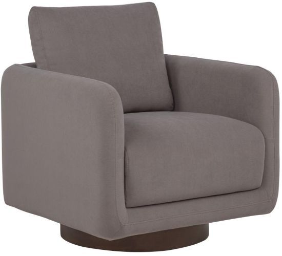 Coaster® Iris Stone Upholstered Swivel Accent Chair-0