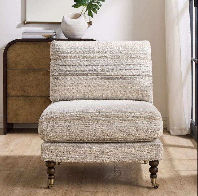 Uttermost® Chatsworth Walnut Modern Accent Chair-1