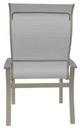 Telescope Casual Belle Isle Abalone/Storm Aluminum/Fabric Outdoor Sling Supreme Arm Chair with Cape Gray Rustic Polymer Arm Accent-3