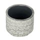A & B Home Gray Planter with Patterns and Pedestal Base-1