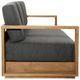 Dovetail Furniture Darlene Charcoal/Natural Fabric/Teak Outdoor Sofa -3