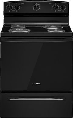 Amana® 30" Black Freestanding Electric Range
