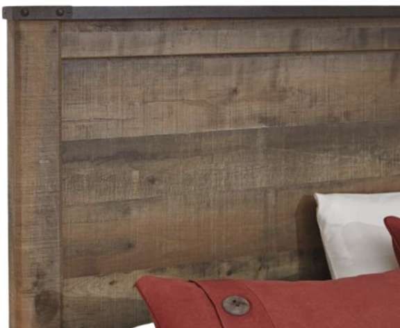 Signature Design by Ashley® Trinell Rustic Brown Youth Twin Panel Bed with 2-Drawer Storage-1